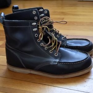 Sebago Docksides black leather boots (Men's)